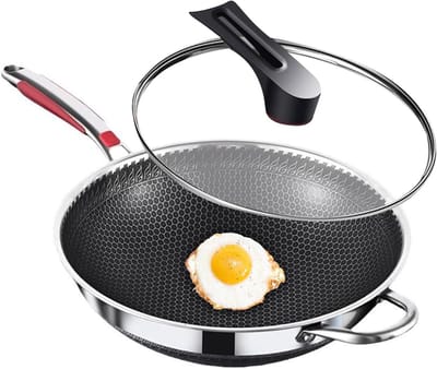Anti-aanbakpan - Koekenpan - Dagelijks Koken - Krasbestendige Coating - 30cm Diameter - Meerkleurig