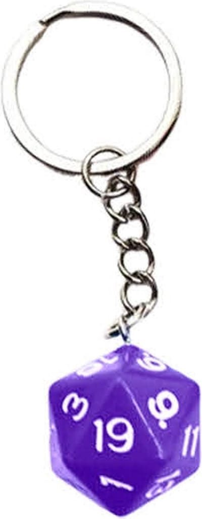 Lapi Toys - Dungeons and dragons sleutelhanger - DnD - D&D - Acryl - Paars