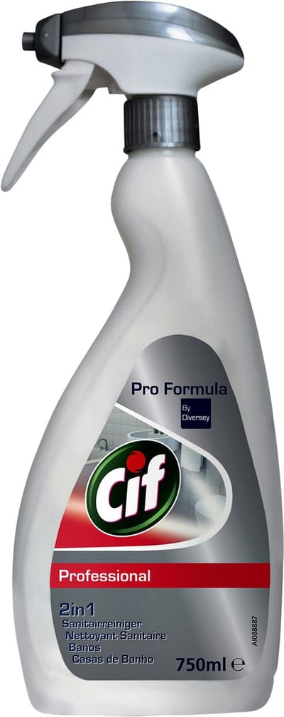 Cif Professional 2-in-1 Sanitairreiniger -en Ontkalker Pro Formula - 6 x 750 ml - Voordeelverpakking