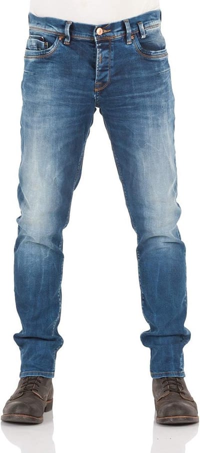 Heren Jeans Tapered Fit met Stretch - Comfortabel en Slim Toelopend