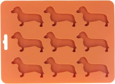 Siliconen IJsblokjesvormen in Teckel Vorm, BPA-vrij voor Chocolade, Fondant en Cake Decoratie