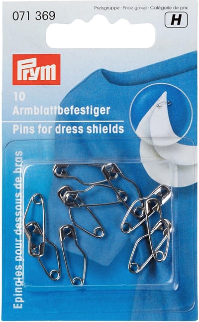 PRYM V.spelden v.sous-bras MS 19 mm zilverkleurig 071369 - Veiligheidsspelden - Prym