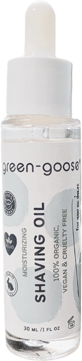 green-goose® Natuurlijke Scheerolie | Unisex | 100% Plantaardig | 30ml | Met Pipet | Voor Heel Je Lichaam!