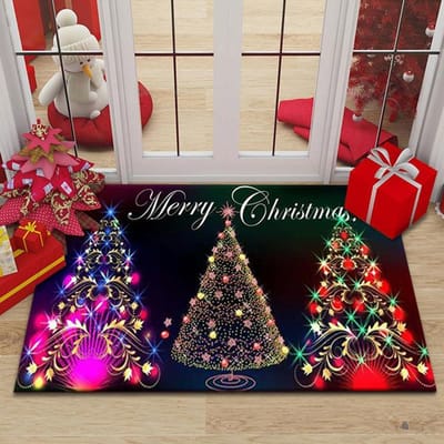 Huishoudelijk Commercieel Diatomeeënaarde Mat Rood Feestelijke Kerst Decoratie Mat Voor De Deur Antislip Voetmat 40x60cm