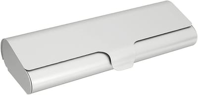 Brillen Koker - Beschermhoes Bril - Veilig Opbergen - Stevig Metaal - 15 cm - Zwart