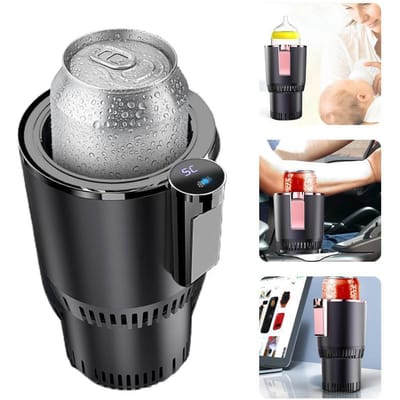 Auto Koeler Warmer Beker Auto Auto Koel- en Verwarmingsbeker Praktische Auto Koelkast Koeler gray