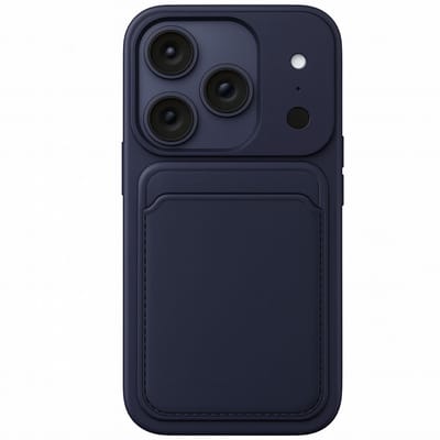 Geschikt voor iPhone 17 Pro Pasjes houder Hoesje Case - Portemonnee Hoesje Cover - Blauw