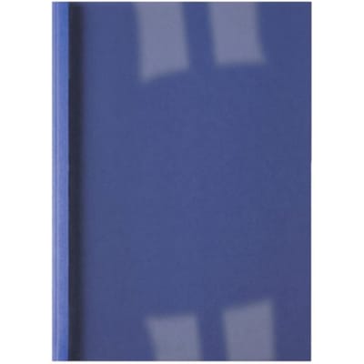 Thermische omslag gbc a4 1.5mm linnen donkerblauw 100 stuks