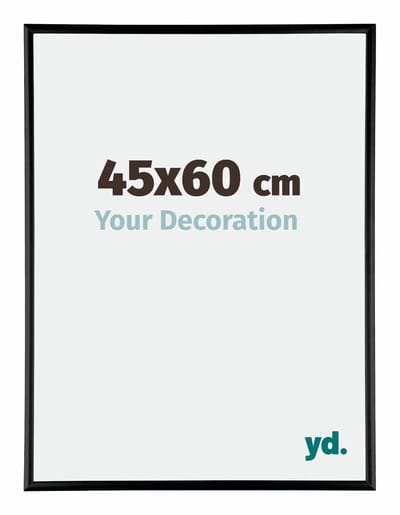 Your Decoration - Fotolijst 45x60 cm - Aluminium - Zwart Hoogglans - Kent