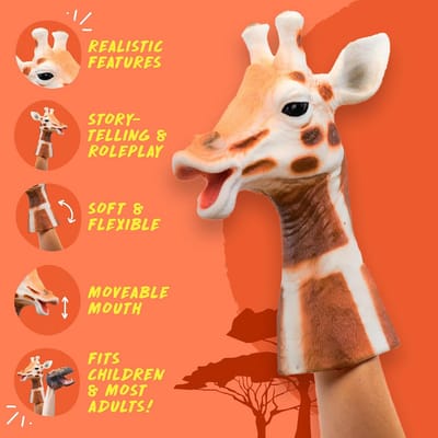 Realistische Handpop Giraf voor Verhalenvertellen en Spel