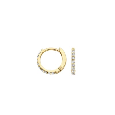 Blush 7268YZI oorringen 14 k geel goud met zirkonia