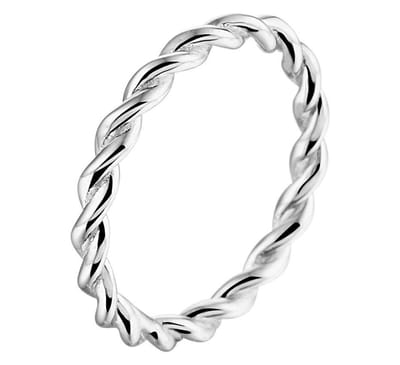 Zilver Gerhodineerde Aanschuifring 1333074 16.50 mm (52)