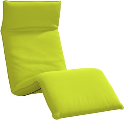 Zonnebank Stoel - Lounger Dekstoel - Tuin Strand - 5 Verstelbare Posities - 175x54x8.5cm - Fel Groen