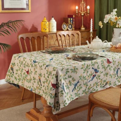 Rechthoekig Jacquard Tafelkleed Pastorale Stijl Kleurrijk Eettafelkleed Hotel Huis Stofdicht Decoratieve Bureaukleden 140x140cm