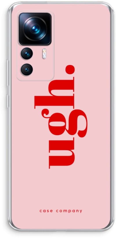 Case Company® - Hoesje geschikt voor Xiaomi 12T hoesje - Ugh - Soft Cover Telefoonhoesje - Bescherming aan alle Kanten en Schermrand
