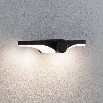 LED-wandarmatuur voor buiten Pekana IP44 300x130 mm 3000K 2x6W 2x480lm 230V Antraciet Aluminium