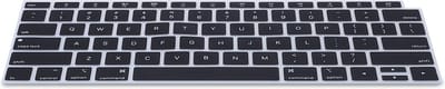 kwmobile Siliconen Toetsenbord Beschermer geschikt voor Apple MacBook Air 13" 2018 2019 2020 A1932 - QWERTY US Toetsenbord Cover - Zwart