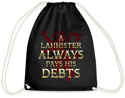 Game Of Thrones A Lannister Always Pays His Debts Gymtas