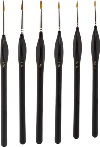 Model Craft Hobbypenseel - PPB2300/S1 Fine Quality Synthetic Brush Set - 6 Penselen Penseel