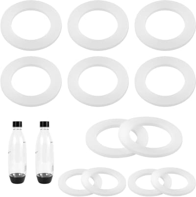 12 Stuks Siliconen O-Ringen voor Flessen, Vervangende Dichtingen voor Soda Makers en PET Flessen, Ideaal voor Perfecte Afsluiting en Behoud van Koolzuur