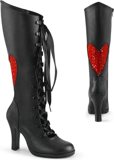 DemoniaCult - GLAM-243 Kniehoge laarzen - US 8 - 38 Shoes - Zwart