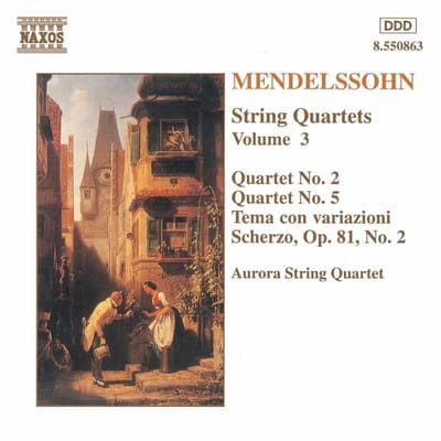 Aurora String Quartet - Mendelssohn: String Quartets 3 (CD)