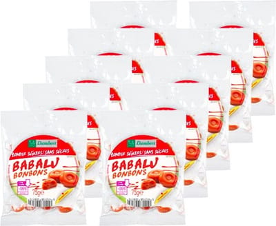 Damhert | Zonder Suikers | Babalu Caramel | 10 stuks | 10 x 75 g