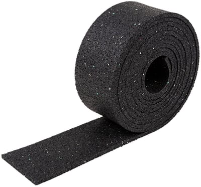 Rubbermagazijn - Ladingzekering - rubber - dikte 8mm - 100x5000mm - Trailer beschermer bij transport - ondervloer voor zonnepanelen - Antislip onder stenen tegels of houten balken