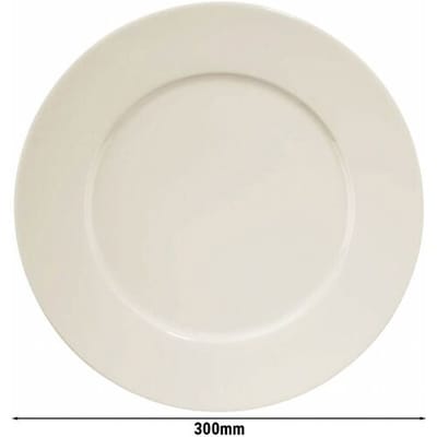GGM Gastro (24 Stück) PERA Creme - Teller - flach - Ø 300mm - Creme Crème