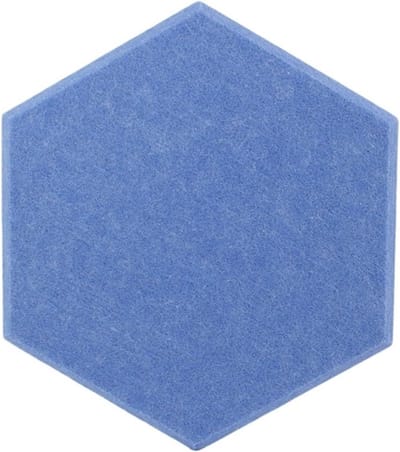 Akoestische Panelen - Geluidsisolatie Schuim - Ruisonderdrukking Studio - Zelfklevende Backing - 6 Stuks Zeshoek - Blauw