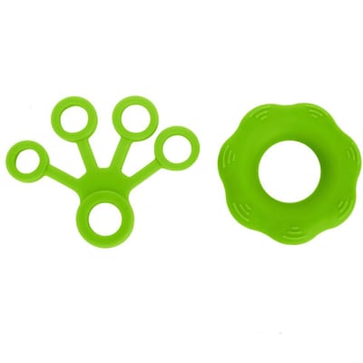 Anneau de traction pour doigt Anneau d'entraînement pour les doigts Ceinture de résistance Entraîneur de force de la main Anneau Extenseur Grass Green green