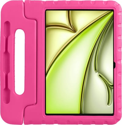 Hoes - Geschikt voor Apple iPad Air (2024/2025/2026) - 11 inch - Kinderhoes Shockproof Bumper - Kidsproof Case - Tablet Hoesje - Kinder Hoesje Cover - Roze