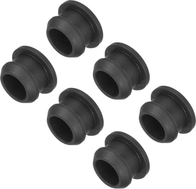 QUARKZMAN siliconen stoppen siliconen lochstoppen rubberen stoppen blindstoppen afdekstoppen flush type paneel rond voor waterdichte afdichtingsstoppen 11,5 mm diameter zwart, verpakking van 6