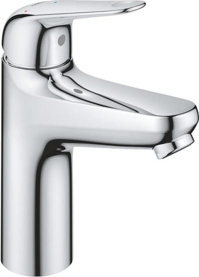 GROHE Europro wastafelkraan - m-size - opbouw - 1-gats - eengreeps - met klikwaste - chroom