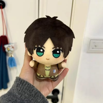 10cm Anime Levi Ackerman Cosplay Pluche Pop Hanger Attack On Titan Eren Knuffel Verjaardagscadeau 10cm black