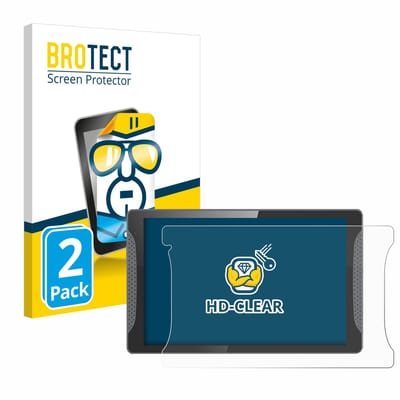 BROTECT - Screenprotector voor Logicom Multimedia Stand Pro - Folie Beschermfolie transparant 2 Stuks