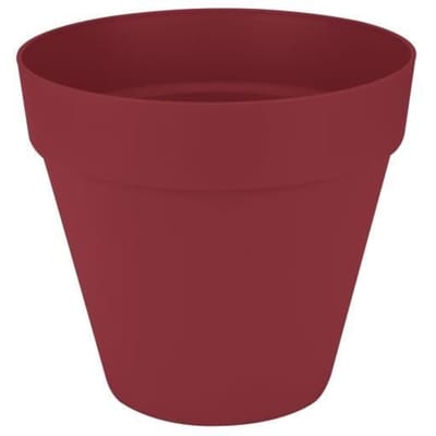 ELHO Bloempot Loft Urban Rond met wielen - Rood - Ø 48,5 x H 45 cm - Buiten - 100% gerecycled