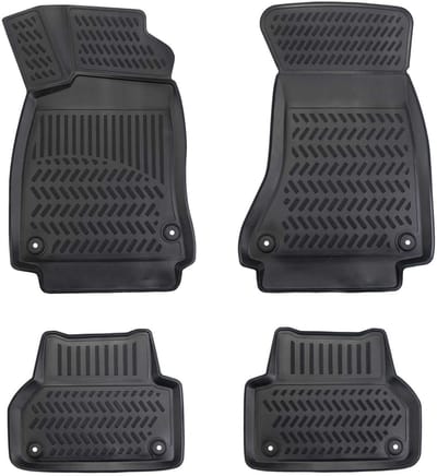 3D Rubber Automatten voor AUDI A4 2015-2026 [B9] - geurloos & op maat - hoge rand