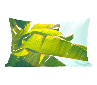 Sierkussens - Kussentjes Woonkamer - 50x30 cm - Bananenblad - Bladeren - Tropisch - Zomer