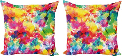 ABAKUHAUS Pastel Decoratieve Kussens – 2-delige Set – 40x40 cm – Veelkleurig