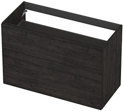 INK - Onderkast 2L A-sym Decor Tbv Grepen - 1000x450x650 Mm - Houtskool Eiken