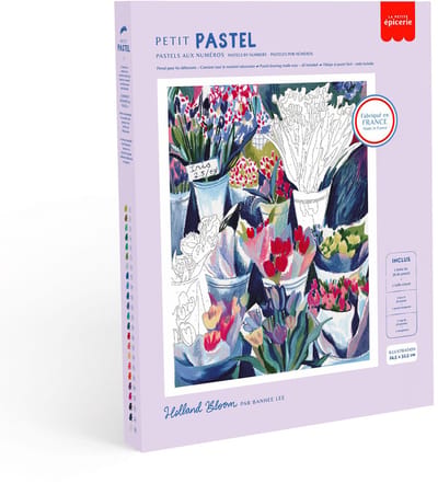 La Petite Epicerie PETIT PASTELS Painting by Number Kit "HOLLAND BLOOM" H32.5xW24.5xL3.5cm Creatieve | Hobbyset | kinderen en volwassenen