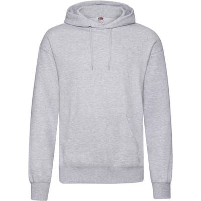 Fruit of the Loom Lichtgewicht uniseks Adult Polycotton Hoodie (Heide Grijs)