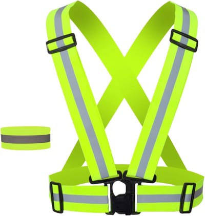 Reflecterende Veiligheidsvest voor Kinderen en Volwassenen, Ideaal voor Hardlopen, Fietsen en Wandelen, Dag en Nacht Bescherming