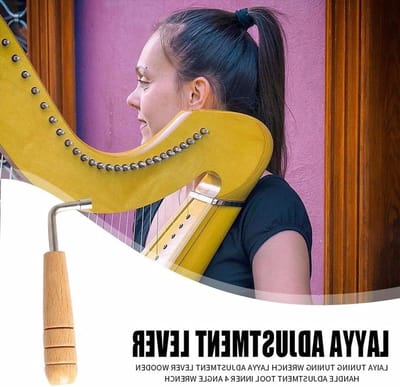 Tuning Sleutel L Vormige Hamer met Houten Handvat voor Lier en Harp Reparatie Gereedschap