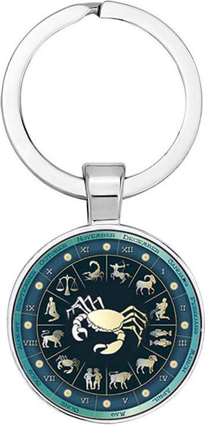 Akyol - Kreeft Sleutelhanger - sterrenbeeld - iemand die van sterrenbeelden houdt - cancer - leuke cadeau voor een sterrenbeeld liefhebber - verjaardagscadeau - kado - gift - geschenk - 2,5 x 2,5 CM