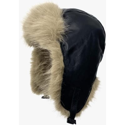 Nieuwe Winter Lei Feng Hoed voor Dames Leer Warm Winddicht en High-End Veelzijdige Buiten Rijdhoed voor Heren Oorbescherming en Koudebescherming Adjustable beige