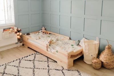 Rockwood® Montessori Vloerbed Bjorn naturel onbehandeld