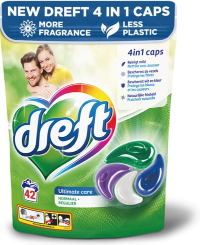 Dreft Wasmiddel Capsules Ultimate Care - 42 stuks