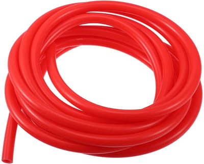 Dailygoods- Vacuum Slang Rood - Siliconen - Buitendiameter 8mm - Binnendiameter 4mm - Wanddikte 2mm - Totale lengte 300cm